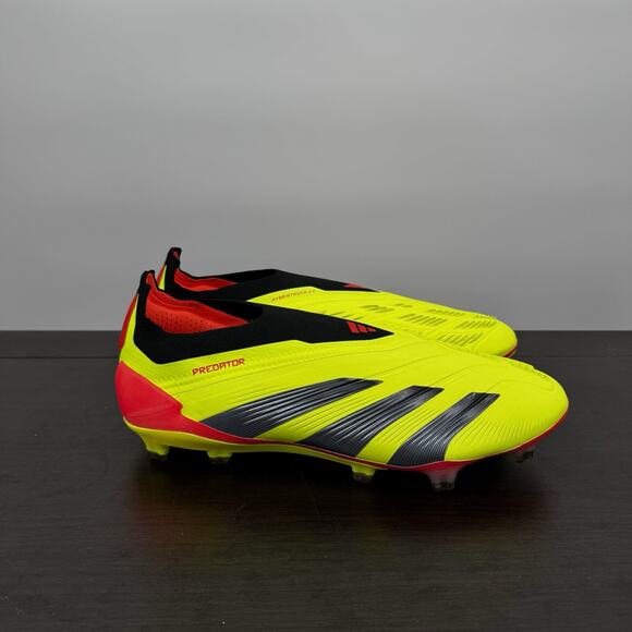 adidas Predator Elite Laceless FG Soccer Cleats Yellow Black Mens 7.5 Womens 8.5 main image 12